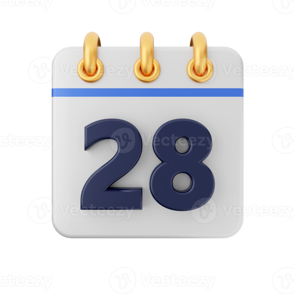 3d calendario icona illustrazione png