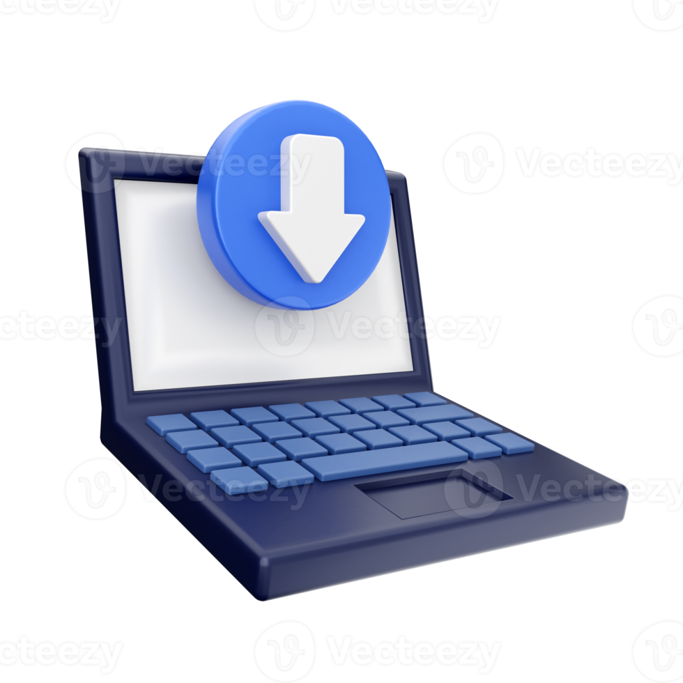 3d download icon illustration png