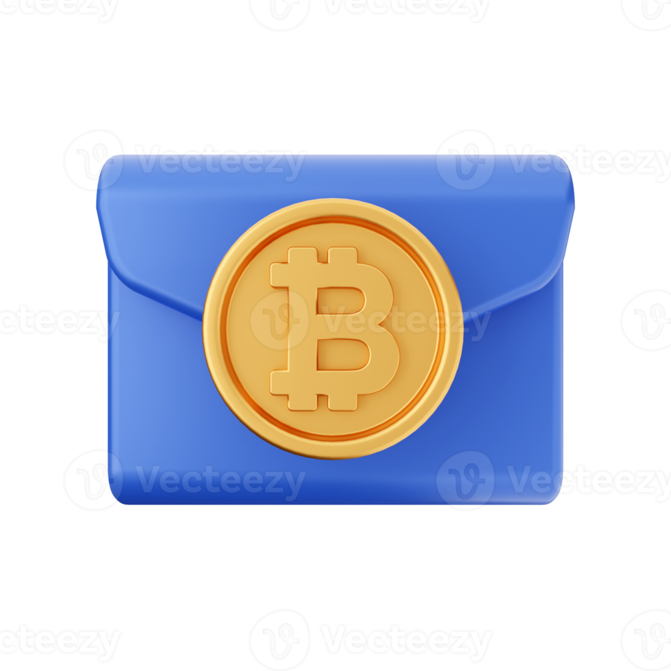 3d Bitcoin Kryptowährung Symbol Illustration png