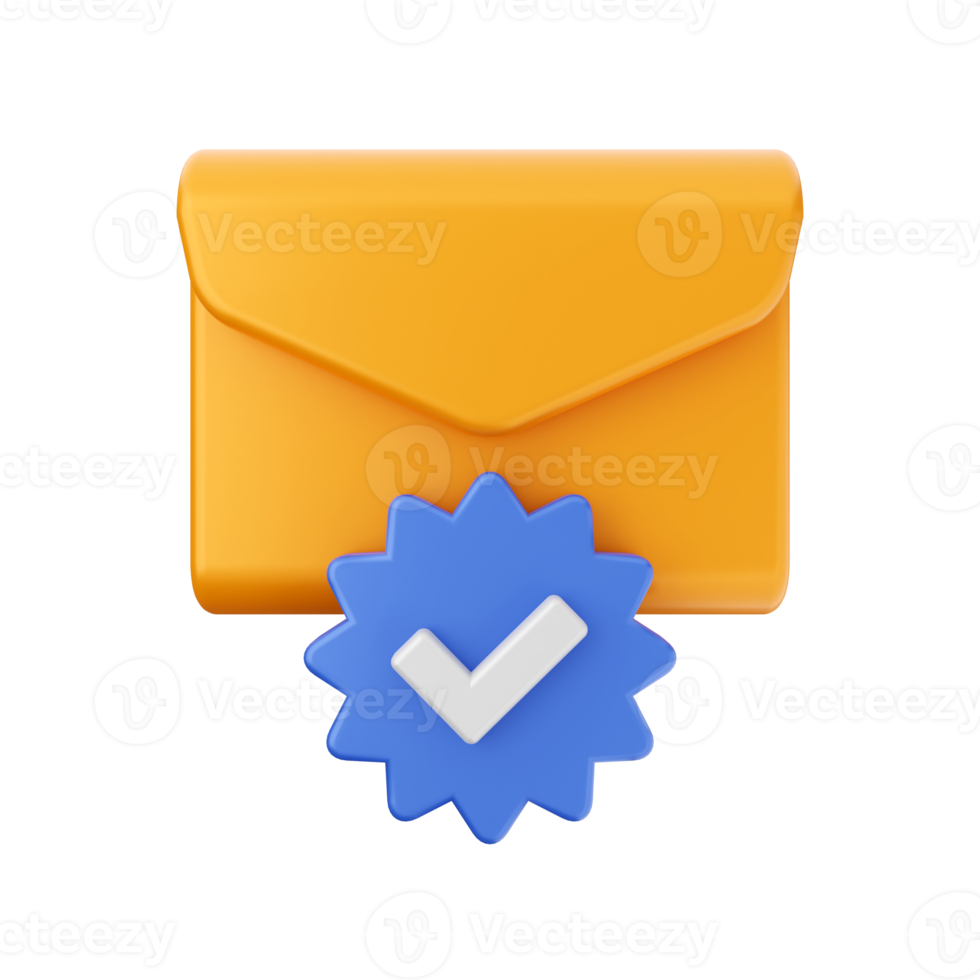 3d mail email message envelope png