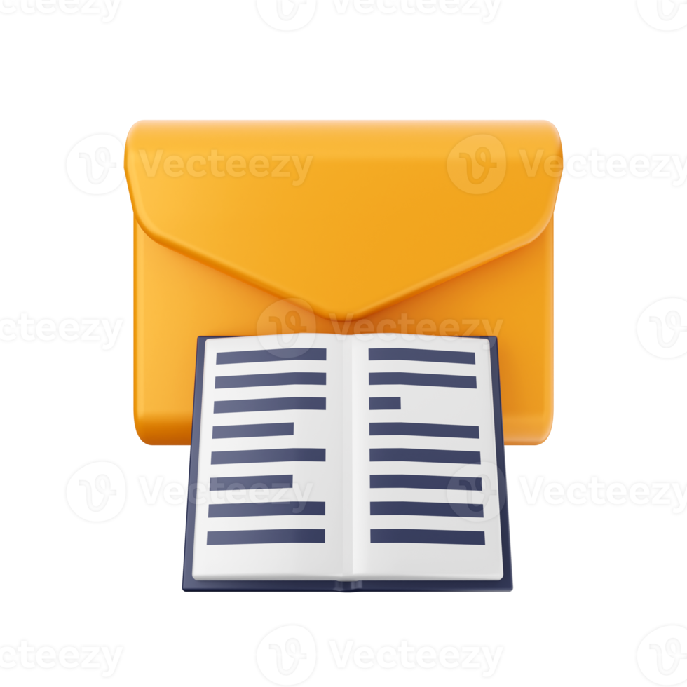3d mail email message envelope png