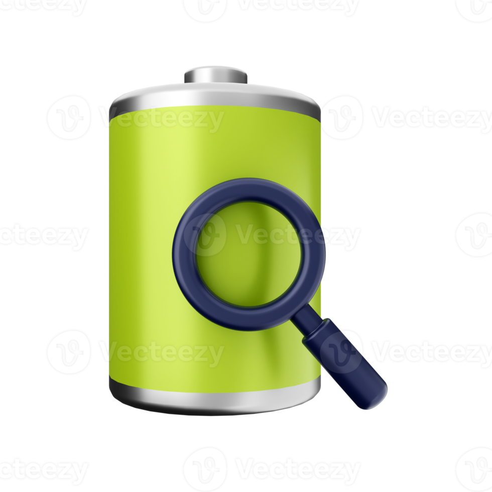 3d battery charge energy icon illustration png