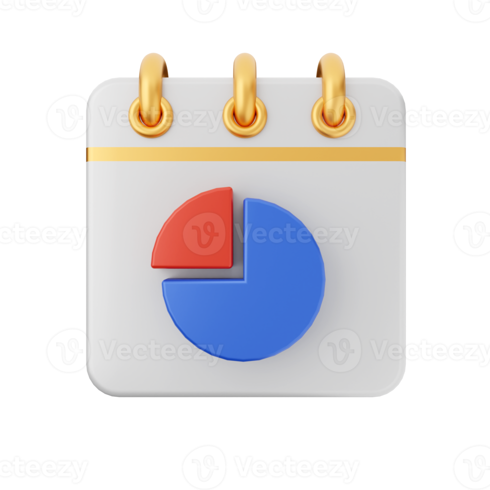 3d calendario icona illustrazione png