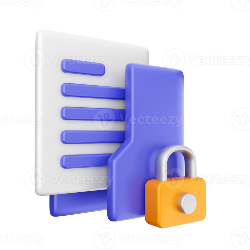 3d folder icon illustration png