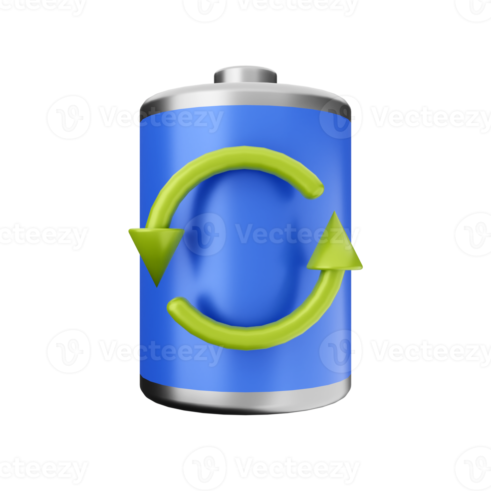 3d battery charge energy icon illustration png