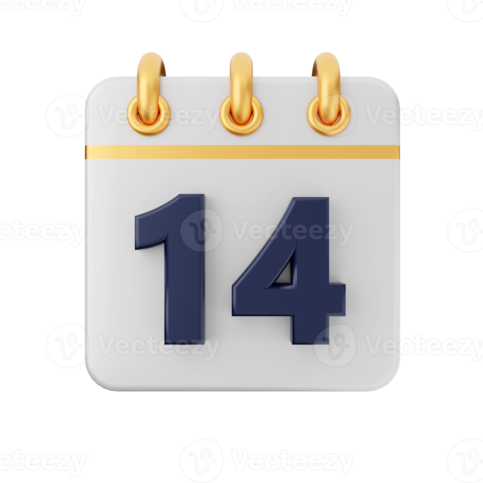 3d kalender ikon illustration png