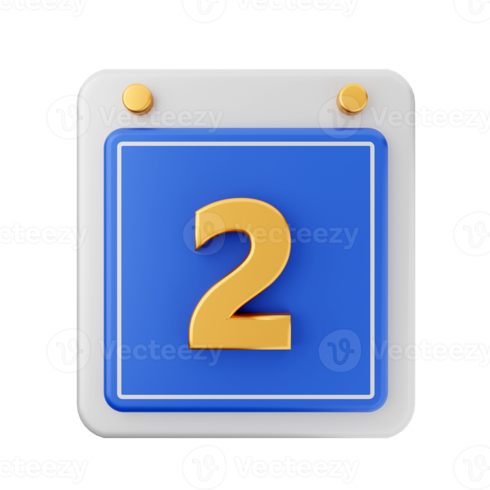 3d calendar icon illustration render png