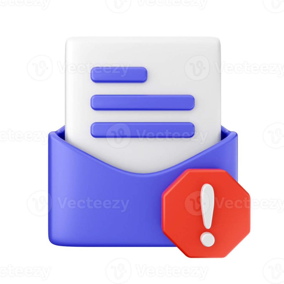 3d email mail message envelope png