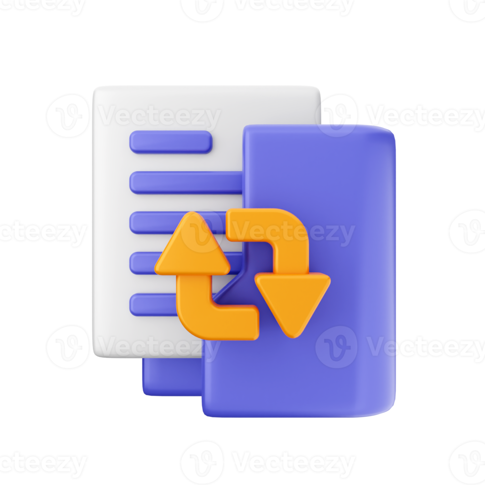 3d folder icon illustration png