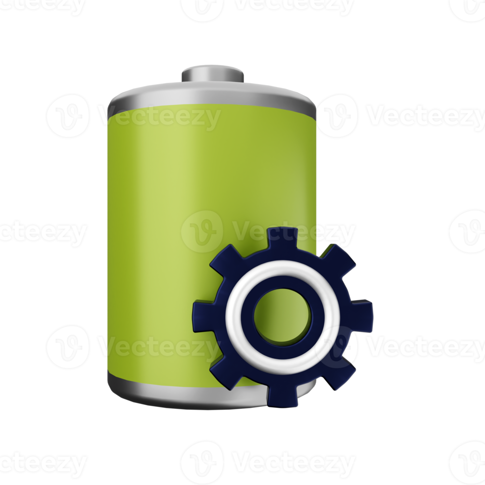 3d battery charge energy icon illustration png