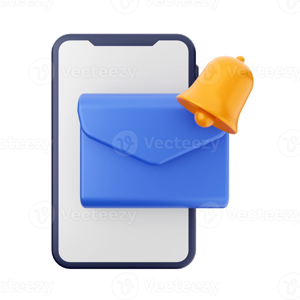 3d notification icon illustration png