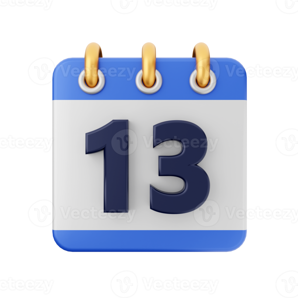 3d kalender ikon illustration png