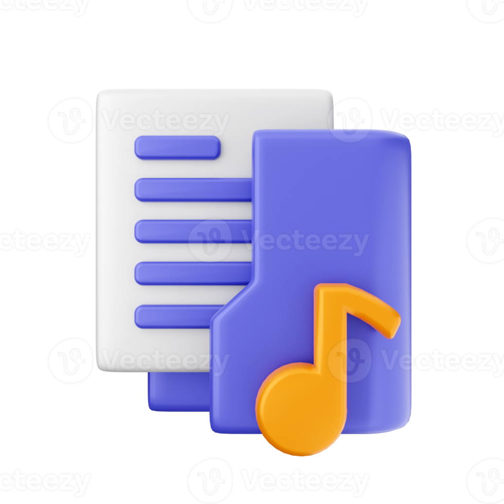 3d folder icon illustration png