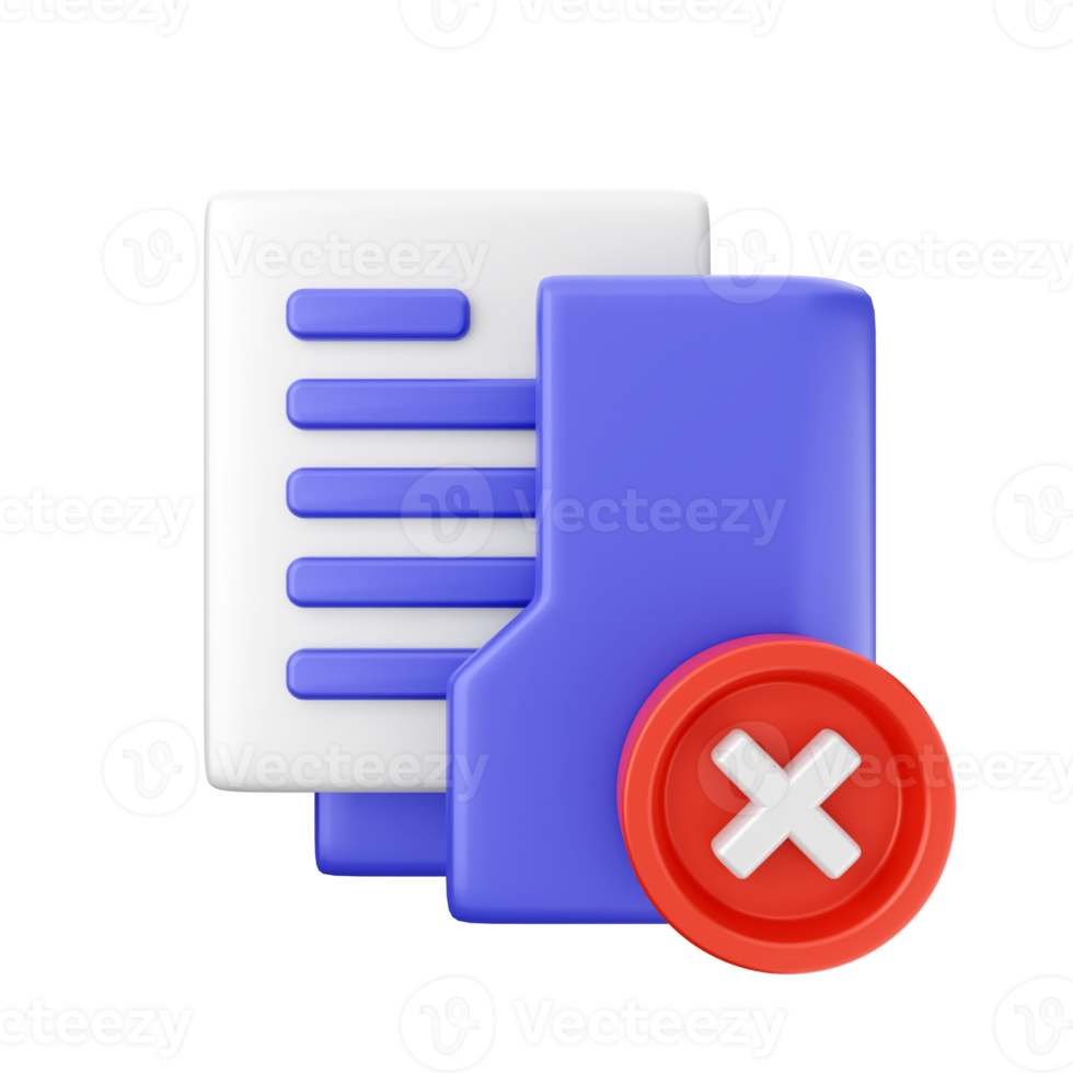 3d folder icon illustration png