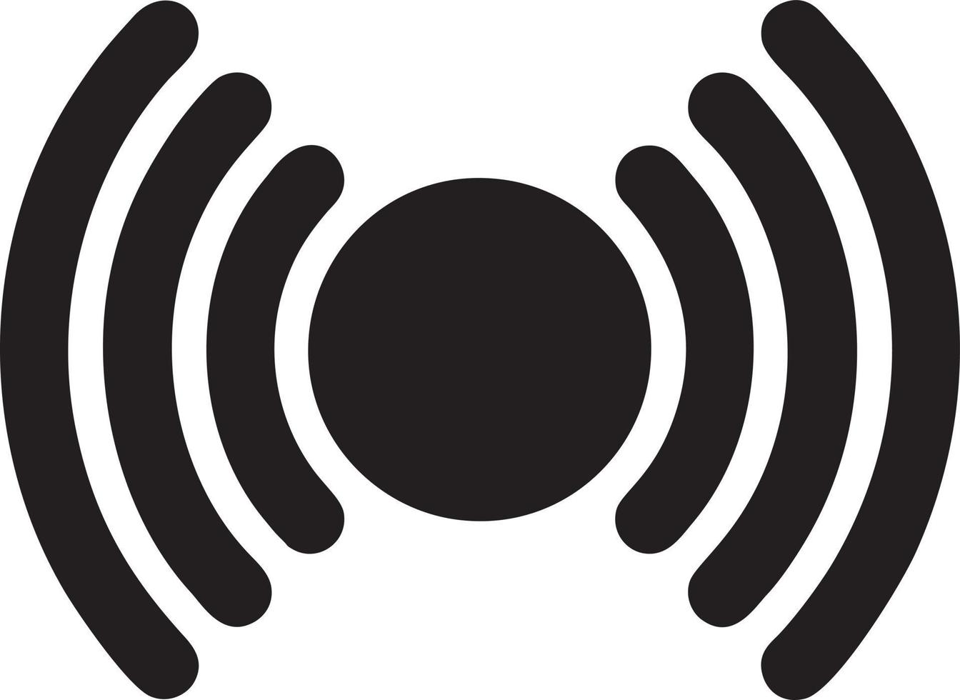 Signal communication information connection wireless icon symbol vector image, illustration of the network wifi in black image. EPS 10
