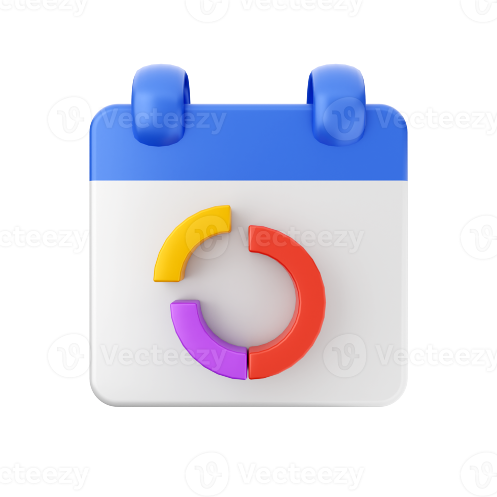 3d calendrier Date journée programme un événement icône illustration png