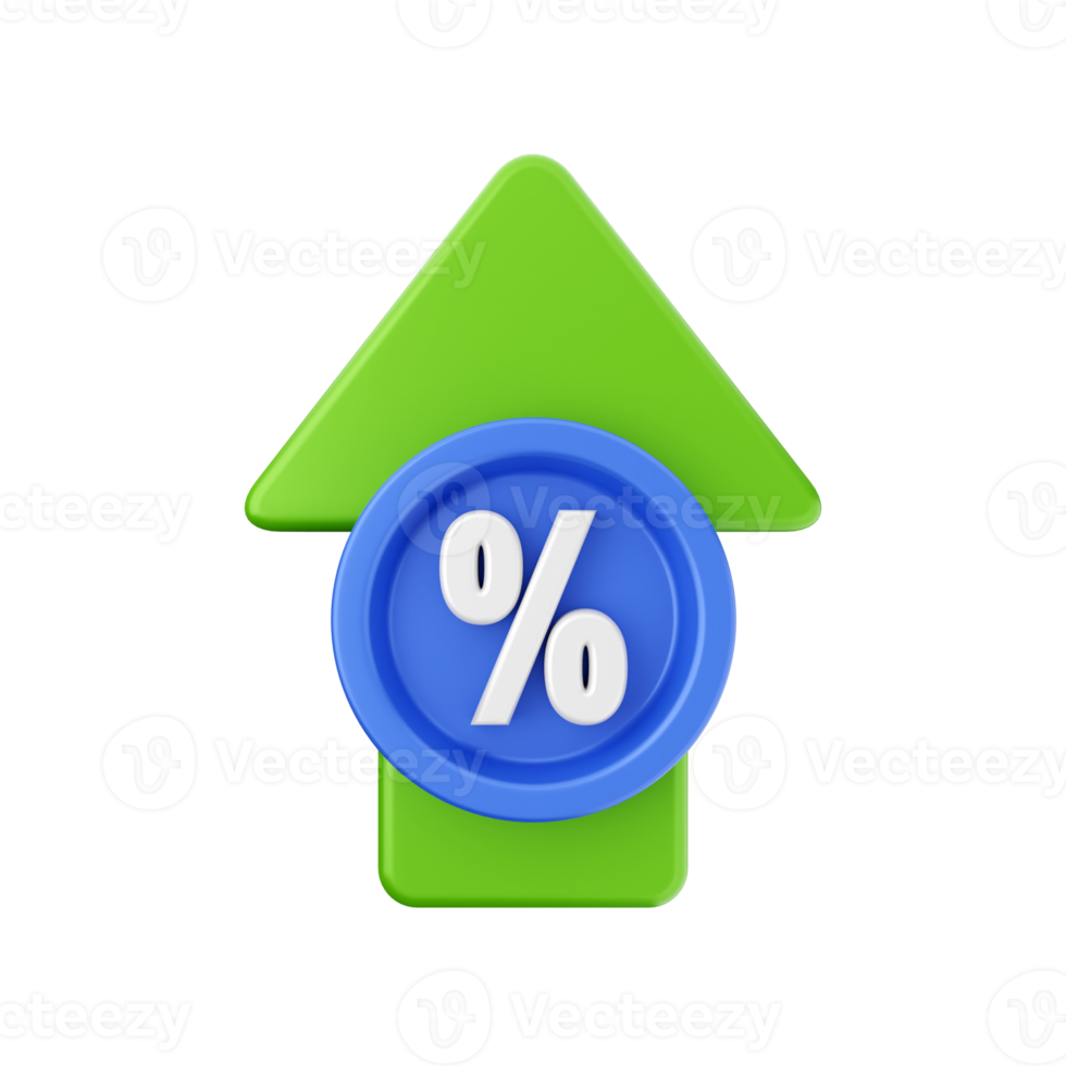 3d increase decrease money financial and business png