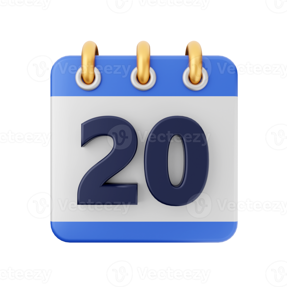 3d calendar icon illustration png