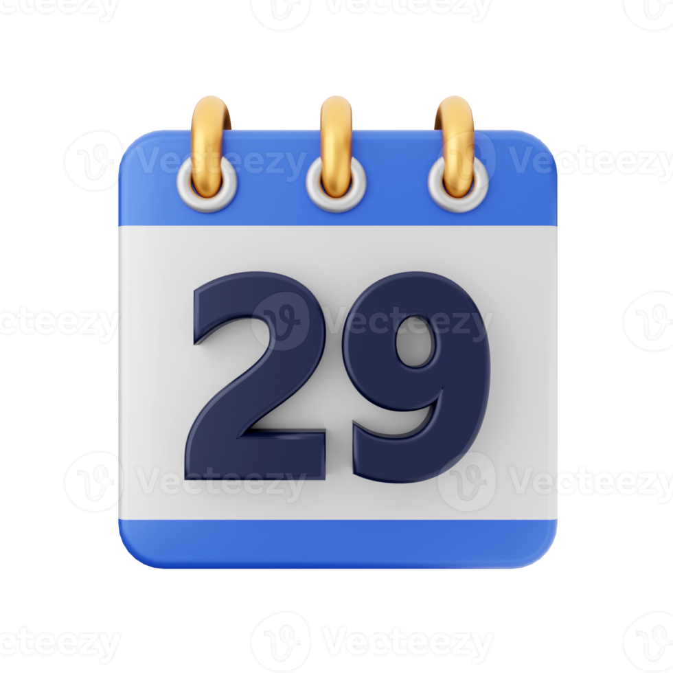 3d calendario icono ilustración png