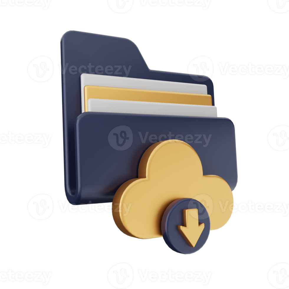 3d folder icon png