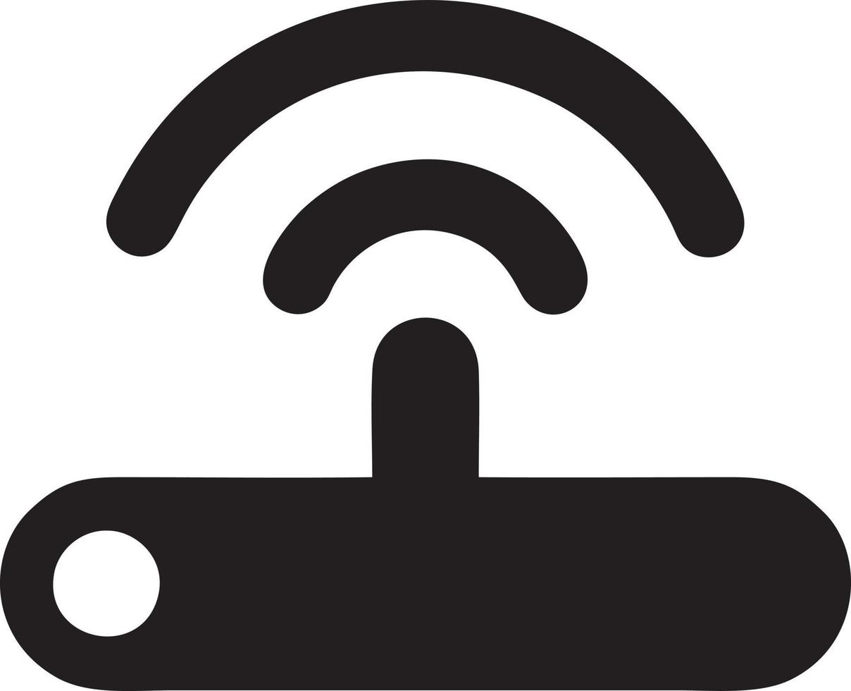 Signal communication information connection wireless icon symbol vector image, illustration of the network wifi in black image. EPS 10
