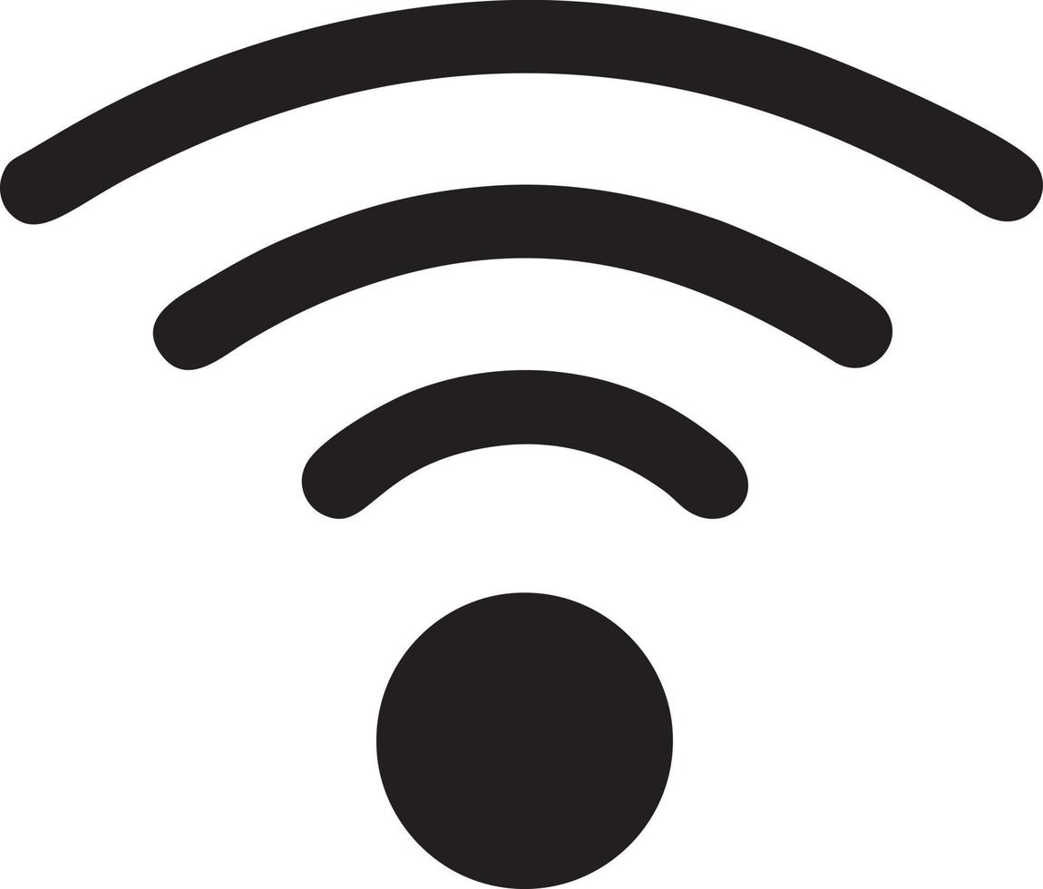 Signal communication information connection wireless icon symbol vector image, illustration of the network wifi in black image. EPS 10