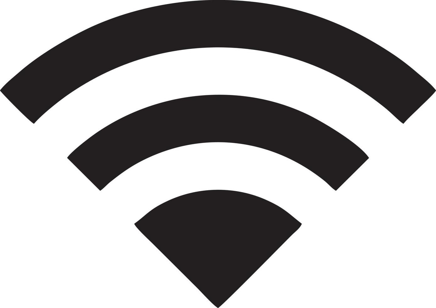 Signal communication information connection wireless icon symbol vector image, illustration of the network wifi in black image. EPS 10