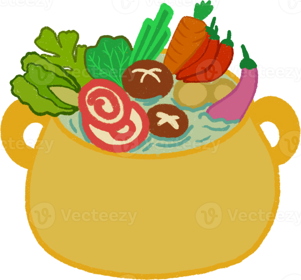 Hotpot illustration isolated png