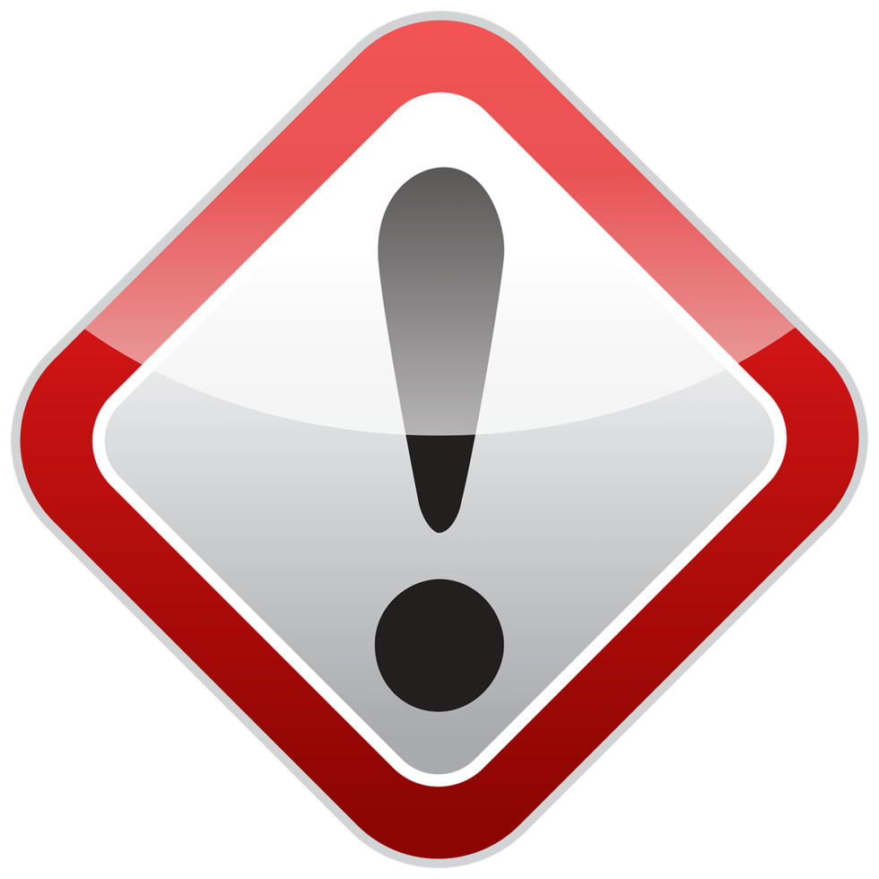 Yellow Warning Sign png