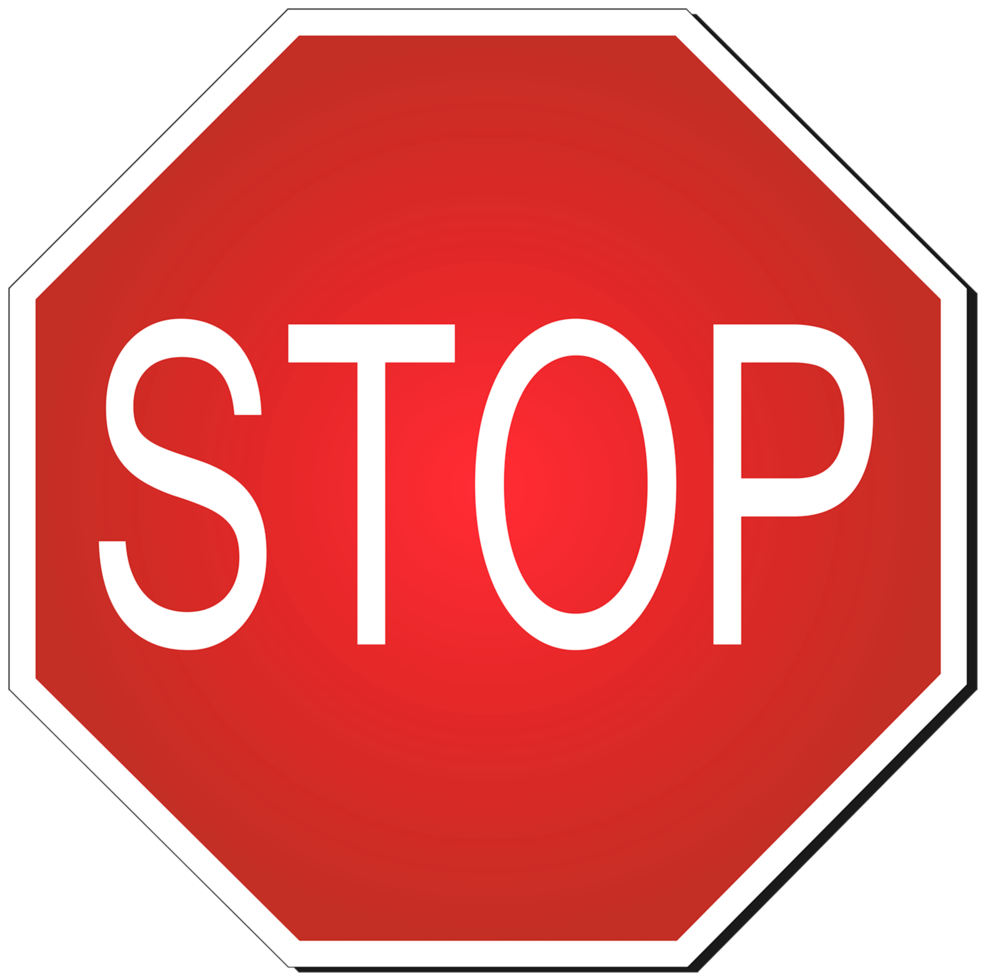 Stop Road Sign png