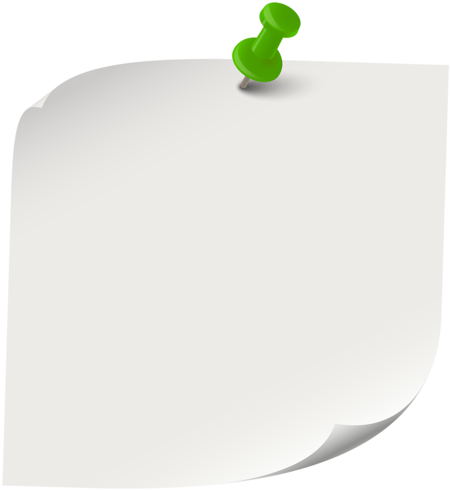 White Sticky Note png