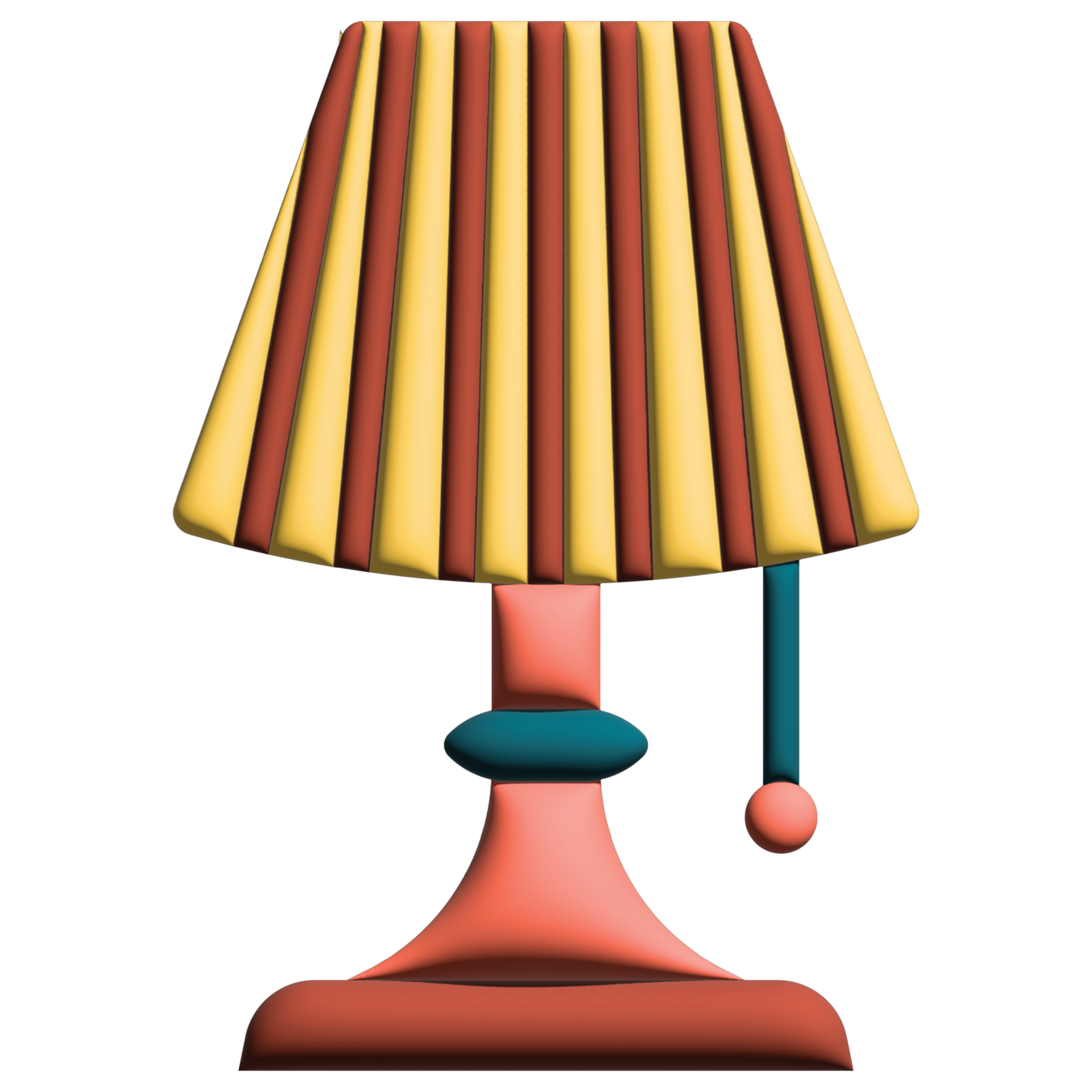 3d illustration table lamp in hotel 22354104 PNG