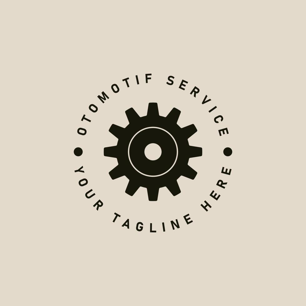 automotive service  vintage  logo, icon and symbol, vector illustration design