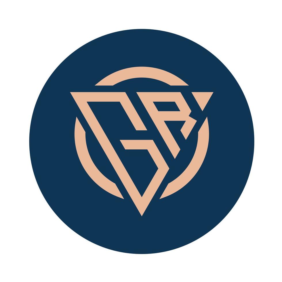 Creative simple Initial Monogram GR Logo Designs. vector