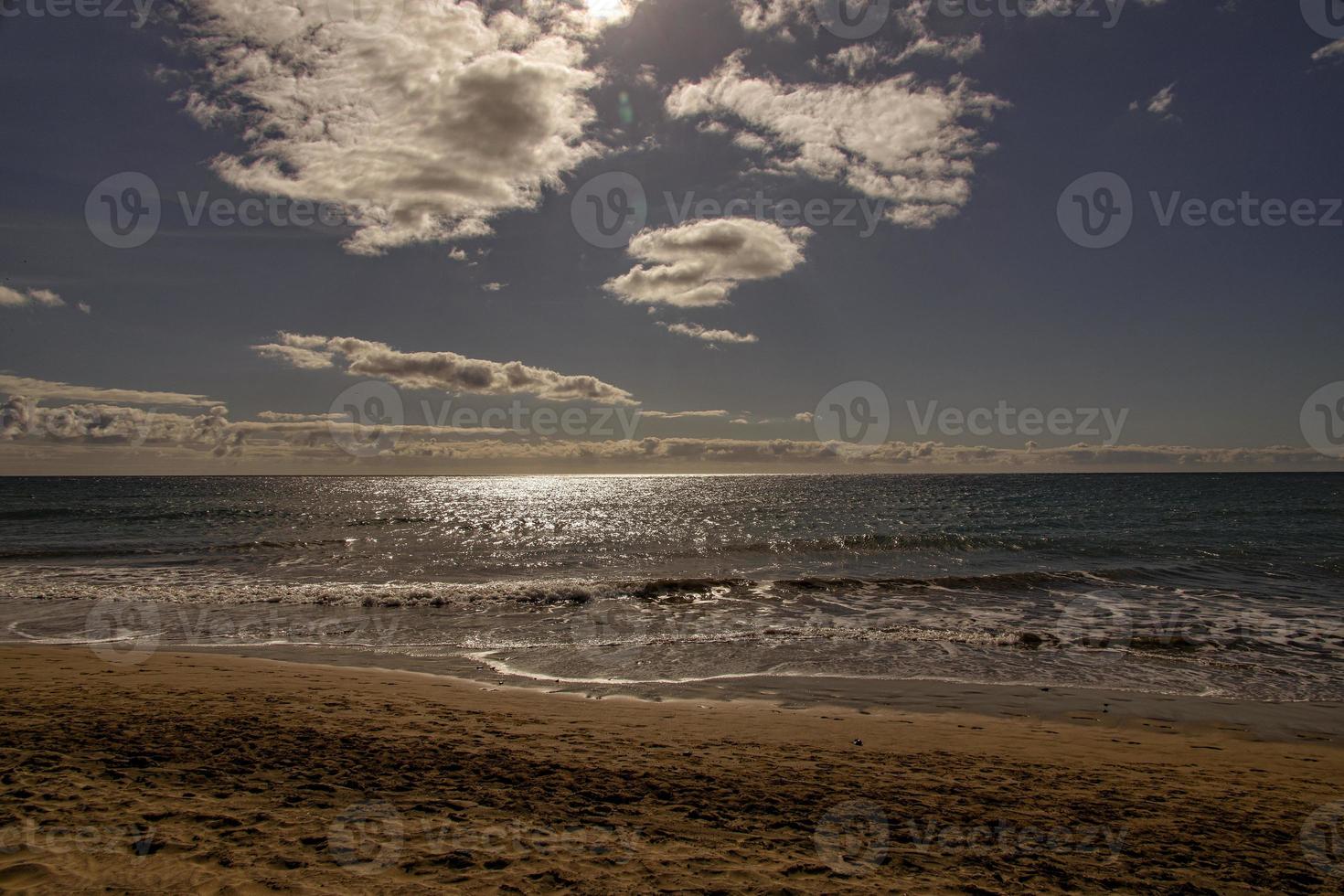 sunny landscape with the beach del Ingles on the Spanish Canary Island Gran Canaria photo