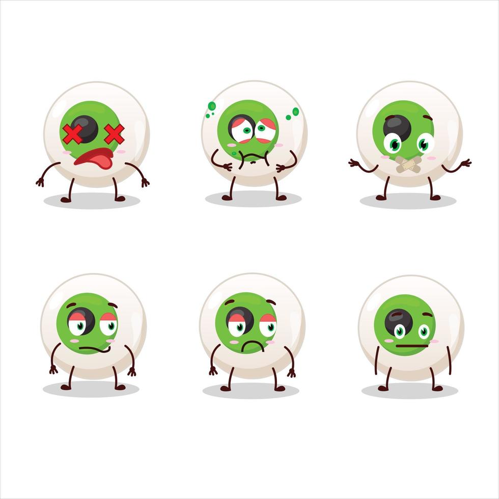 Eye candy cartoon character with nope expression vector