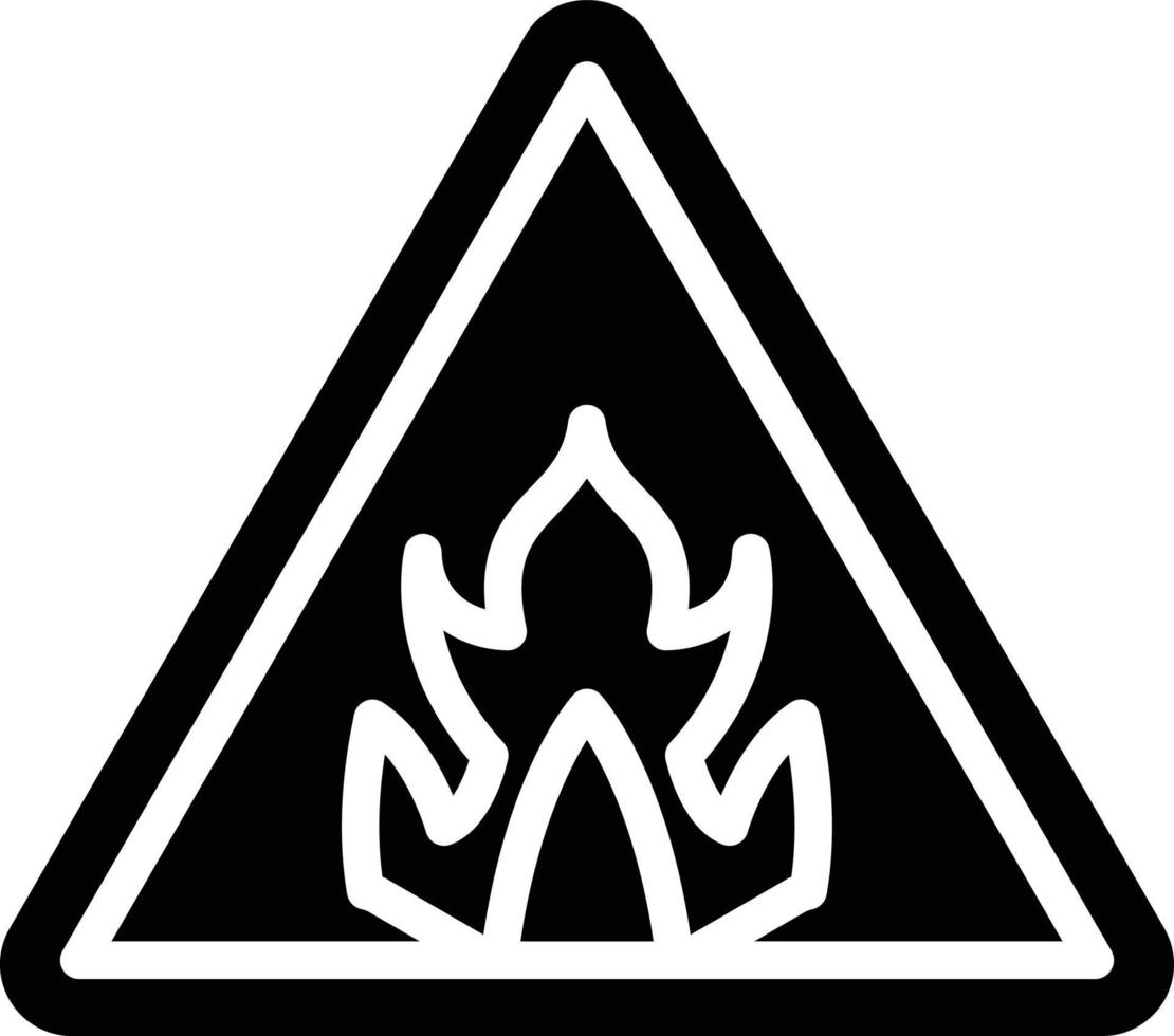 Flammable Vector Icon Style