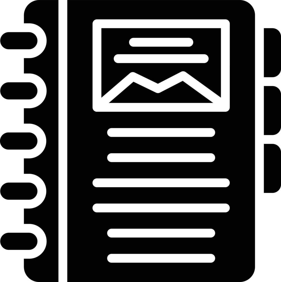 Diary Vector Icon Style