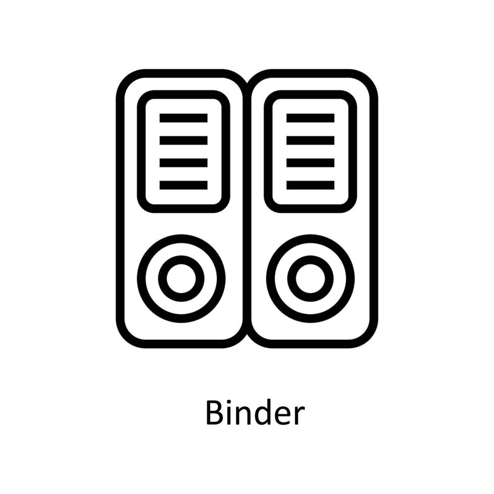 Binder Vector  outline Icons. Simple stock illustration stock