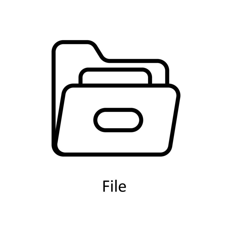 File Vector  outline Icons. Simple stock illustration stock