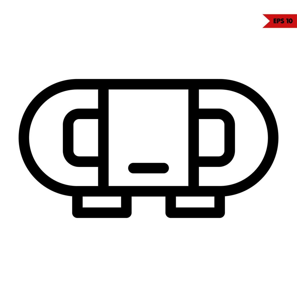 radio line icon vector