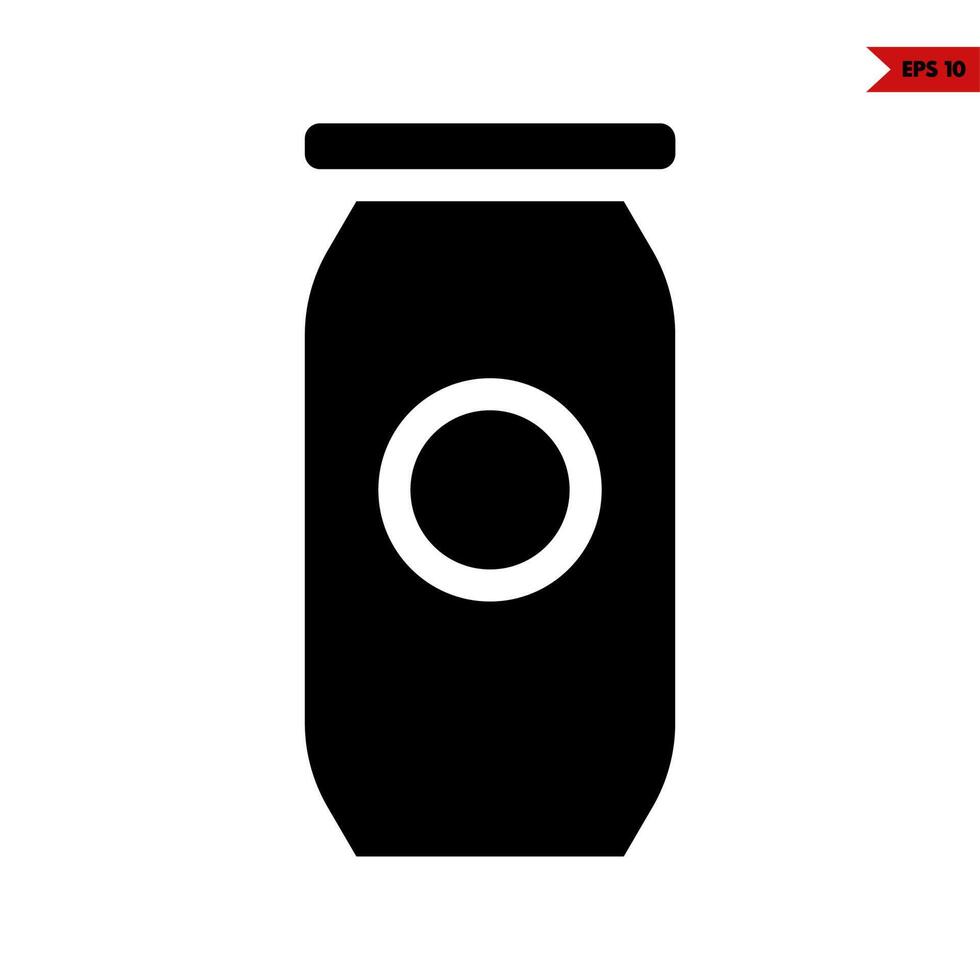 bottle glyph icon vector