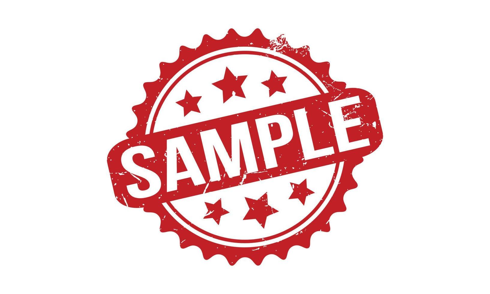 Sample Rubber Grunge Stamp Seal Vector Illustration