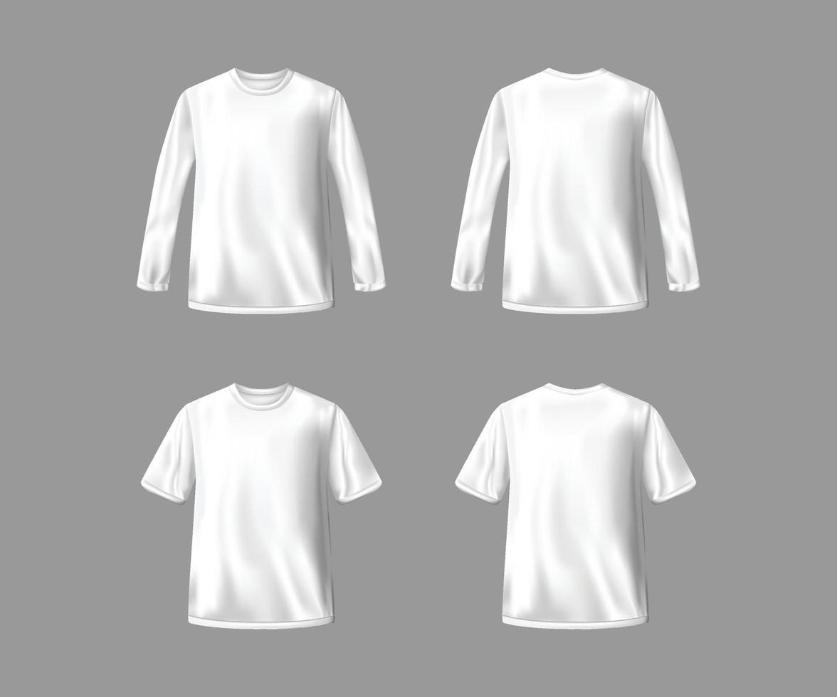 Mock Up T-Shirt 3D White vector