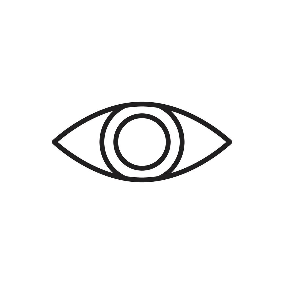 Editable Icon of Eye View, Vector illustration isolated on white background. using for Presentation, website or mobile app