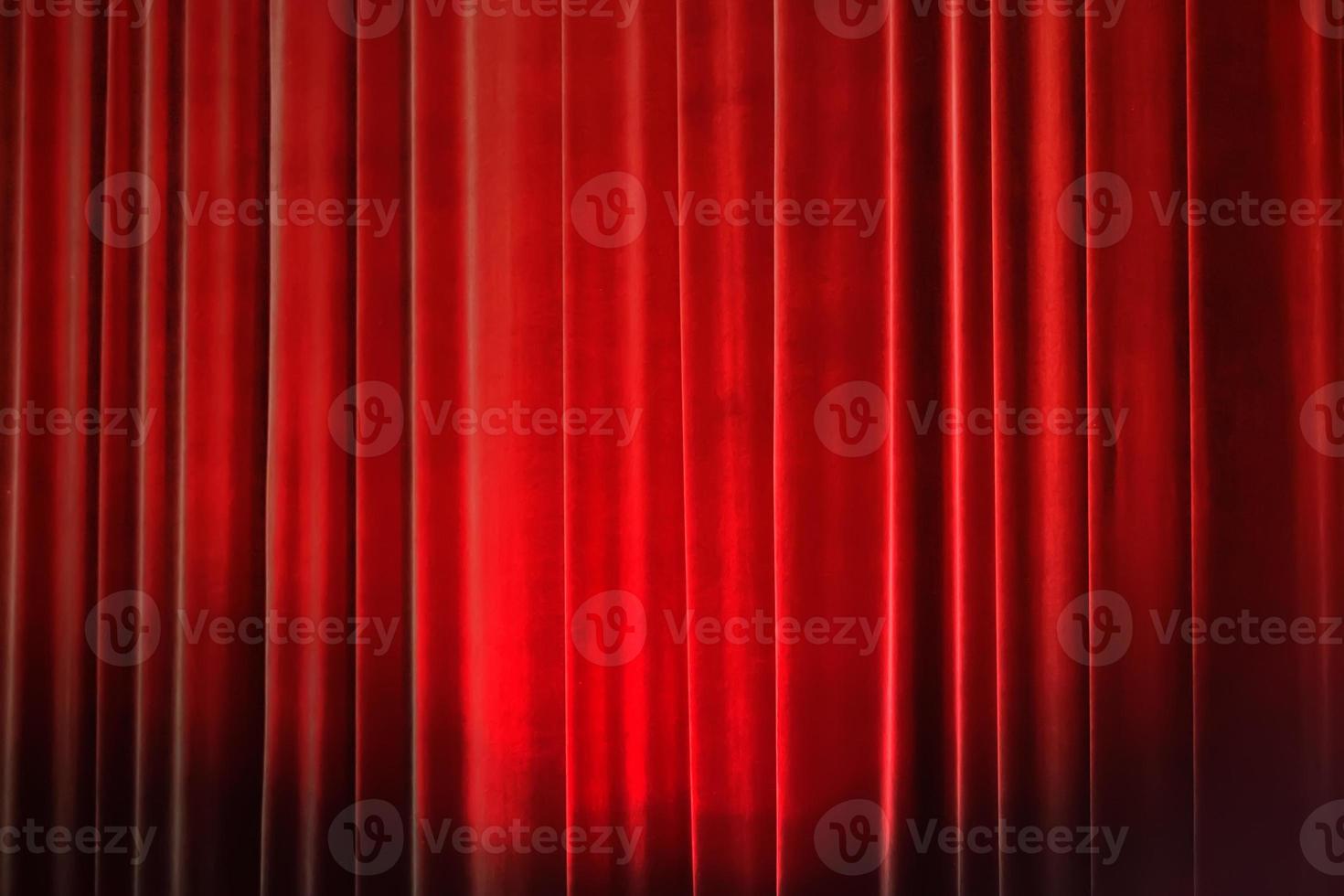 Background concert curtain red. Theater curtains. photo