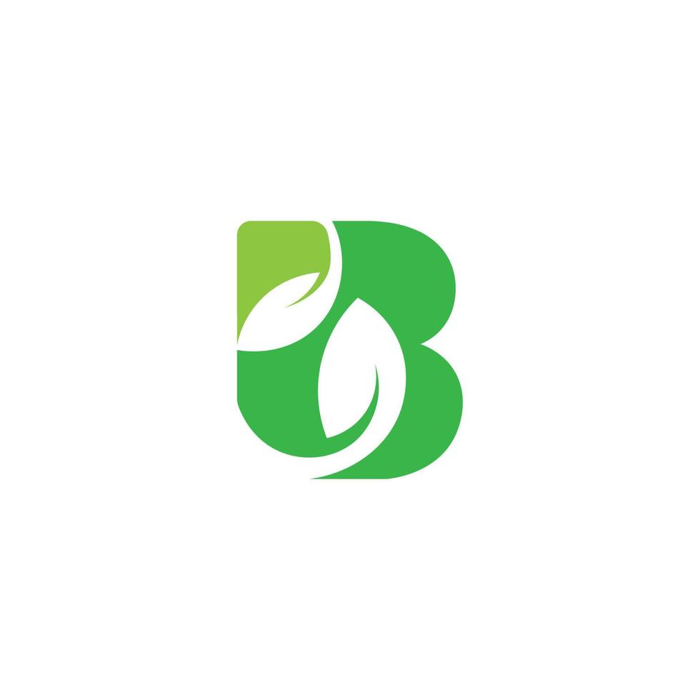B letter alphabet font abstract logo design icon vector