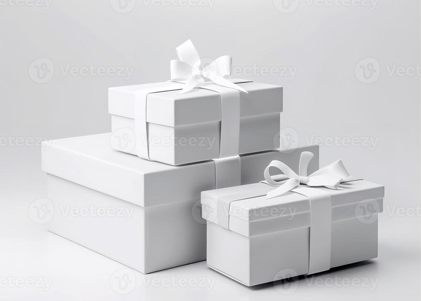 Gift box 3d rendering illustration photo