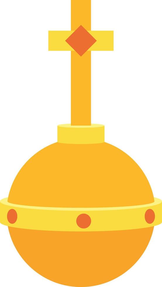 Vector Image Of A Yellow Ball With A Cross