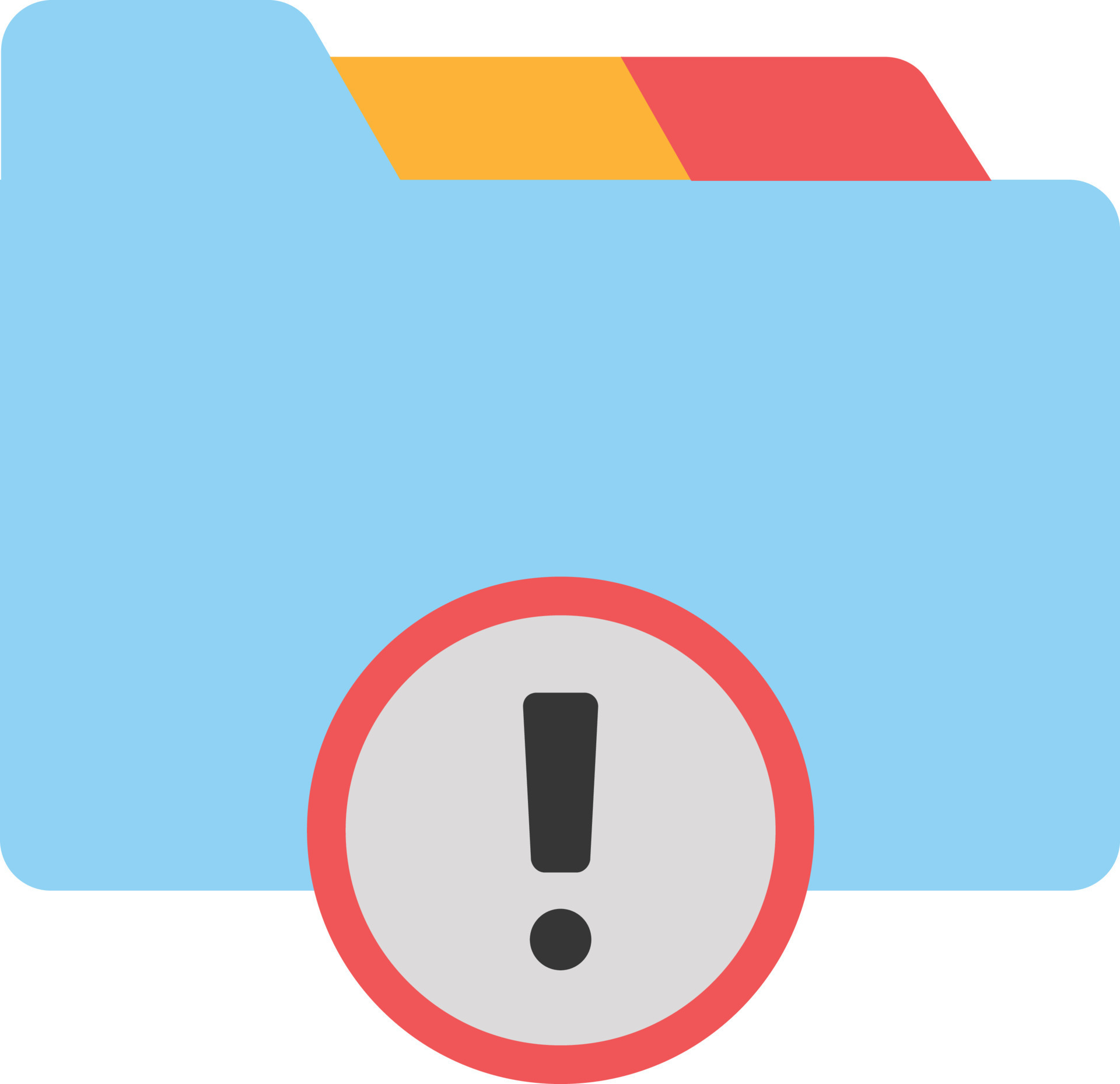 folder document warning 22356673 Vector Art at Vecteezy